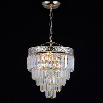Wyatt 12" Crystal LED Chandelier - JONATHAN Y